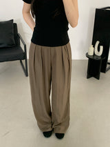 Briki Wide Pintuck Long Slacks