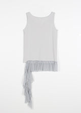 EYELET FRILL SLEEVELESS