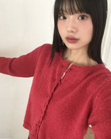 シャロンウェイビーニットカーディガン