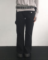 コットンブーツカットパンツ