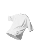RELABEL Skin Friendly High-Density Combed Pure Cotton Double Seam Running Line Shoulder Bottom Shirt Short Sleeved T-shirt