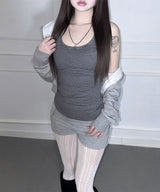 Striped Halter Sleeveless (4colors)