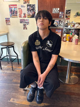 アンタイトルクレストポロクロップショートスリーブ Black