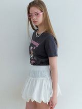 Volume ribbon skirt 2color