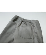 Double Knee Bermuda Pants (Dirty Grey)