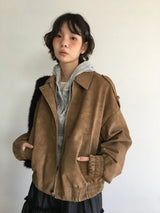 マユ アンゴラ フーデッド ニット(2color)