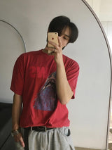 [A-T0188] ヴィンテージシャーク半袖Tシャツ (2色)