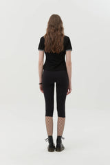 BUTTON POINT SLIM FIT COLLAR T-SHIRT - BLACK  
