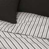 Dust-Free Classic Stripe - Black Duvet Cover - SS size