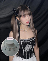 ローズアンドタッセルチョーカーネックレス