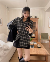 Erene チェック柄シャツ