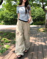 コアニ ダイ パラシュート カーゴパンツ