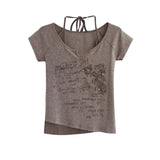 vintage embroidered half t-shirt 231165794