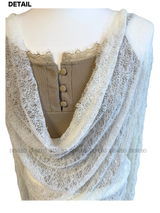 Lace Two-Piece Shirring Layered Dress