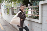 layered organza bag_cream pink