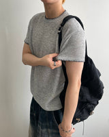 Stitch Crop short Sleeve Knit
