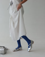 Enamel Cubic Merijane Flat Shoes