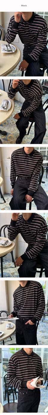[F/W] Wit stripe kara t-shirts (2color)