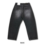 Curved Out Denim Pants (2 Colors)