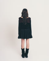 sailor stripe top / black