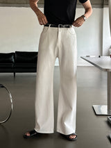 [SET] Aven cut muscle-fit short-sleeve T-shirt + Mer cut flare-fit denim pants
