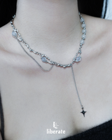 [Surgical Steel] Emerald Opal Drop Necklace - Aespa Winter, Ive Yujin Pick