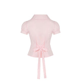 Classic Lace Blouse - PINK