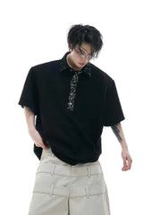 シークインセーフティピンポロTシャツ