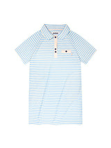 STRIPE TERRY DRESS  [SKY]