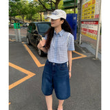 マオ バミューダ デニムパンツ