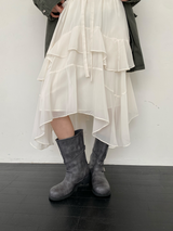 シフォンアンバランススカート