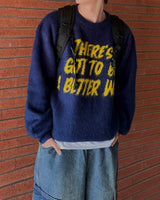 レタリングゼアニット (NAVY)
