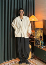 V-neck knit cardigan 4COLOR
