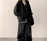 Ronff Embroidery Fleece To Way Hooded Zip-Up