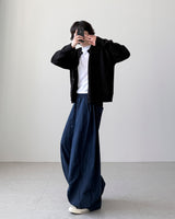 Looney ラウンドクロップカーディガン