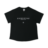 FMW レタリング ロゴ Tシャツ (W) - ブラック