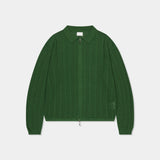 OWN リーフ 長袖ニット ジップアップ（3色）