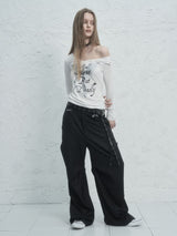 RIBBON STRIPE SLACKS