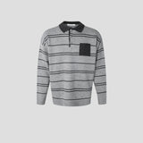 Mag pocket collar knitwear