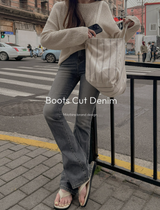 [MADE] ラルドブーツカットデニムパンツ (Basic, Long)