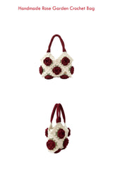 Handmade Rose Garden Crochet Bag