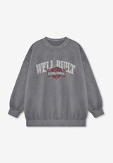 MN WELL BUHT プリンティングピグメントスウェットシャツ