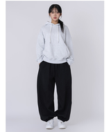 Authentic Relaxed Basic Hoodie White Melange