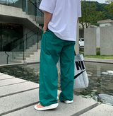ワイビードクールアイスストリングピンタックワイドパンツ