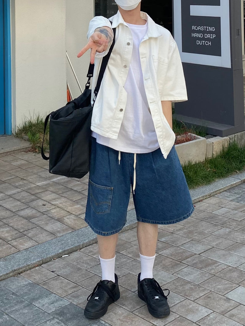 One pocket half pants