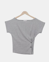 Shoto Wrap Button Short-Sleeve T-Shirt