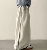 Polty 86 Numbering 3 Line Track Wide Pants