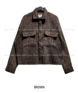 Need Mohair Crop Jacket
