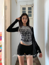 ブラックニットバンディングショートパンツ