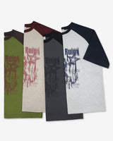 スタミューンプリントラグラン半袖Tシャツ